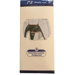 PS5 Dual Sense Controller Charging Stand -Charges 2 Controllers BRAND NEW